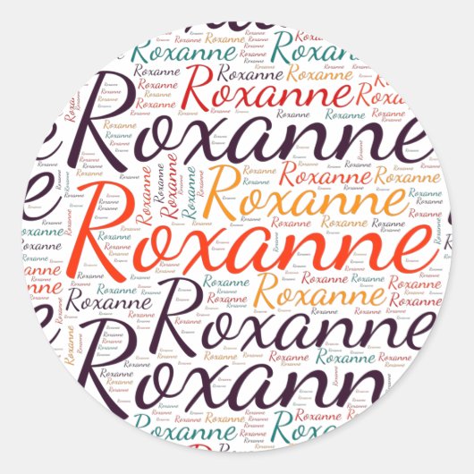 Sticker Rond Roxanne (Devant)