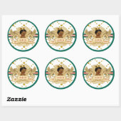 Sticker Rond Royal African Prince Green|Red|Gold (Feuille)