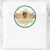Sticker Rond Royal African Prince Green|Red|Gold (Sac)