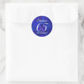 Sticker Rond Royal Blue 65 et Retraité Favor (Sac)