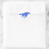 Sticker Rond Royal Blue Horse Racing (Sac)