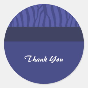 Sticker Rond Royal Blue Merci