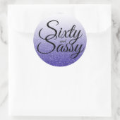 Sticker Rond Royal Blue Parties scintillant Ombre 60 Sassy 60e  (Sac)