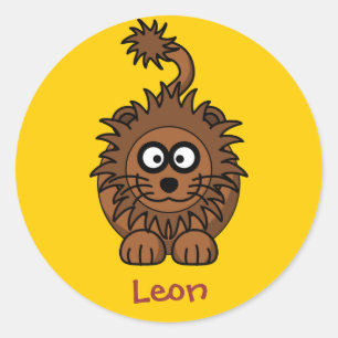 Sticker Rond Royal lion