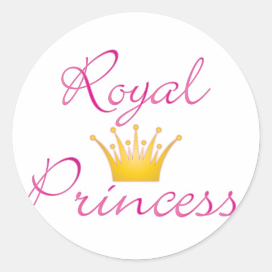 Sticker Rond Royal Princess (Devant)