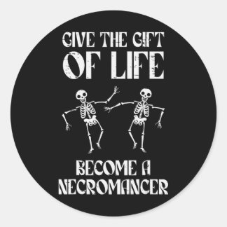 Sticker Rond Rpg Devenir Nécromancien Drôle De Joueur Garçons H