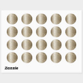 Sticker Rond RPG Luxe | Imaginaire Or Tabletop Gamer Dice Perso (Feuille)
