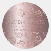 Sticker Rond RPG Luxe | Mauve Imaginaire Tabletop Gamer personn (Devant)