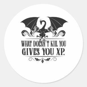 Sticker Rond RPG Tabletop XP Dragon Master Cadeaux