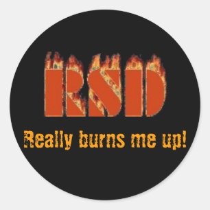Sticker Rond RSD, Ça Me Brûle Vraiment !