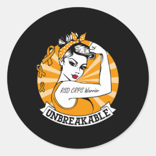 Sticker Rond RSD CRPS Guerrier Indestructible RSD RCPS Sensibil