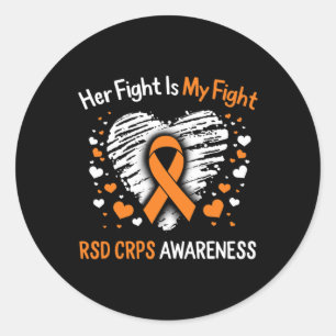 Sticker Rond RSD CRPS Sensibilisation Son Combattre Le Complexe