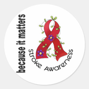 Sticker Rond Ruban 3 de fleur de course