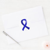 Sticker Rond Ruban bleu Ankylote Spondylitis 3 (Enveloppe)