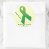 Sticker Rond Ruban cancer du rein (Sac)