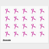 Sticker Rond Ruban Cancer du sein (Feuille)