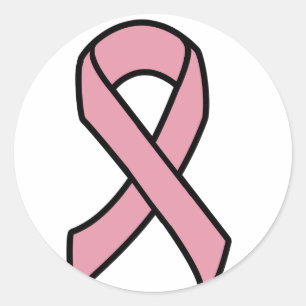 Sticker Rond Ruban Cancer du sein