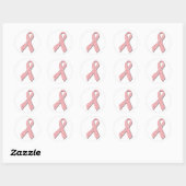 Sticker Rond Ruban Cancer du sein (Feuille)