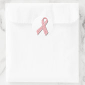 Sticker Rond Ruban Cancer du sein (Sac)