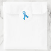 Sticker Rond ruban de conscience bleu clair (Sac)