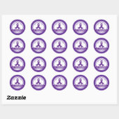 Sticker Rond Ruban de la lutte contre l'espérance d'Alzheimer (Feuille)