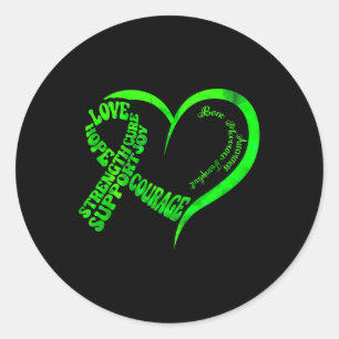 Sticker Rond Ruban de sensibilisation à la greffe de moelle oss