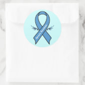 Sticker Rond Ruban de sensibilisation Apraxia avec ailes (Sac)