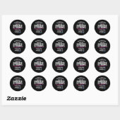 Sticker Rond Ruban de sensibilisation au cancer S1 (Feuille)