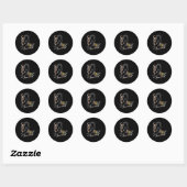 Sticker Rond Ruban De Sensibilisation Aux Crps - Conception Ava (Feuille)