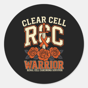 Sticker Rond Ruban de survivant du carcinome rénal cancer du re