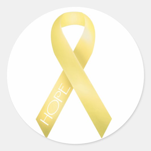 Sticker Rond Ruban jaune (Devant)