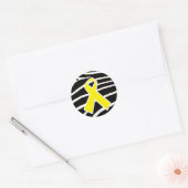 Sticker Rond Ruban jaune (Enveloppe)