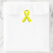 Sticker Rond Ruban jaune (Sac)