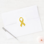 Sticker Rond Ruban jaune simple (Enveloppe)