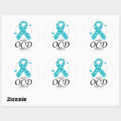 Sticker Rond Ruban OCD De Papillons (Feuille)