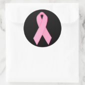 Sticker Rond Ruban rose (Sac)