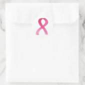 Sticker Rond Ruban rose (Sac)