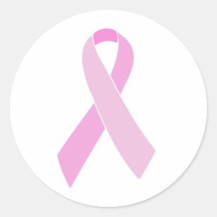 Sticker Rond Ruban rose personnalisable