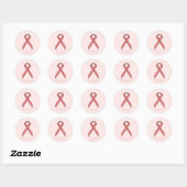 Sticker Rond Ruban rose standard par Kenneth Yoncich (Feuille)