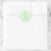 Sticker Rond Ruban vert (Sac)