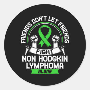 Sticker Rond Ruban vert citron de sensibilisation au cancer du