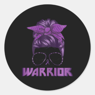 Sticker Rond Ruban Violet Heimer Heimerheimers Guerrier Heimerh