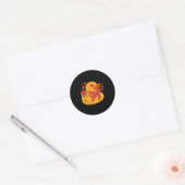 Sticker Rond Rubber Duck Valentines Day Rubber Duckie  (Enveloppe)