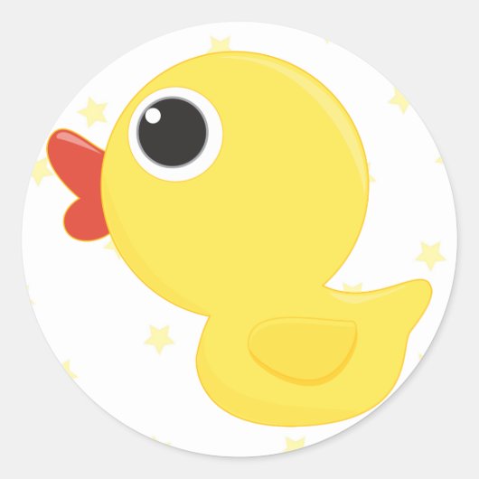 Sticker Rond Rubber Duckie (Devant)