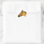 Sticker Rond Rubicon le cheval de peinture (Sac)