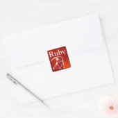 Sticker Rond Ruby (Enveloppe)