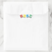 Sticker Rond Ruby (Sac)