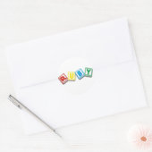 Sticker Rond Ruby (Enveloppe)