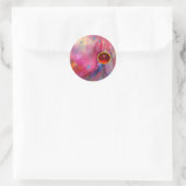 STICKER ROND RUBY ABSTRAIT (Sac)