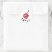 Sticker Rond Ruby Ninja Gemstone Geek (Sac)